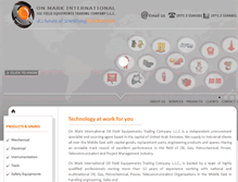 Tablet Screenshot of onmarkintl.com